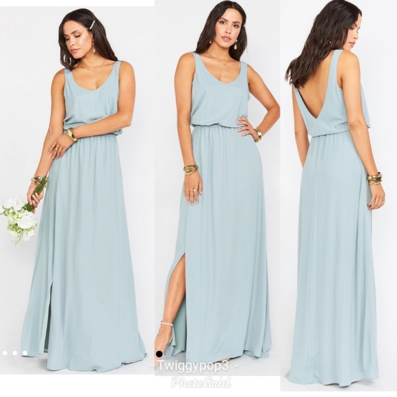 🌿 Show Me Your MuMu Kendall Maxi Dresssilver sage - Picture 1 of 8